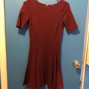 Maroon fit and flare!
